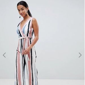 Petite Boohoo Culottes Jumpsuit Pink US 6